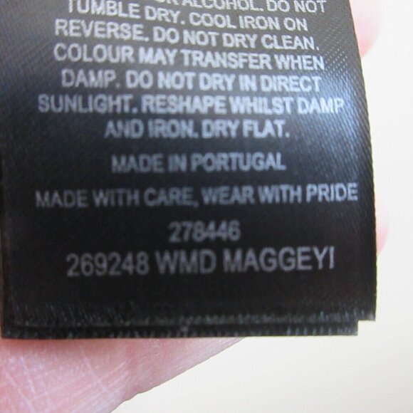 Ted Baker Jersey Faux Wrap Dress 5 Blue Pink Floral Viscose Pleated Preppy 370 - Picture 6 of 12